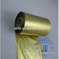 Lave el material de la cinta de resina cebra impresora 110mm * 300m cinta dorada de lámina metálica